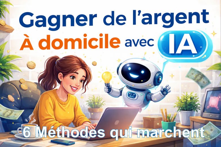 Guide – Comment gagner de l&rsquo;argent à domicile avec l&rsquo;IA